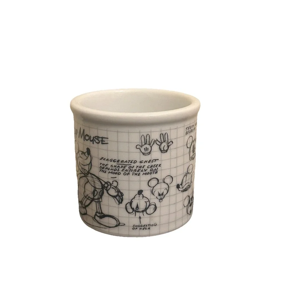 Disney Sketchbook Mickey Mouse Covered Sugar Bowl and Creamer Set‎